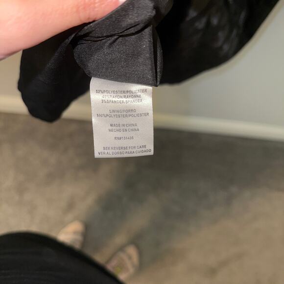 Vintage CHETTA B Evening Black Leopard Date Night Cocktail Dress Size 10 - Picture 5 of 6